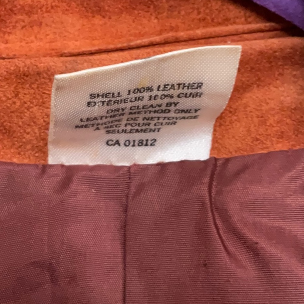 Vintage 60s 70s Opera Snap Front Suede Coat - Picture 8 of 8